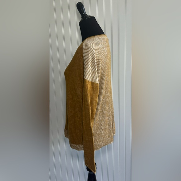 J Jill Sweater Crewneck Golden Mustard Womens Size Small - Picture 3 of 11